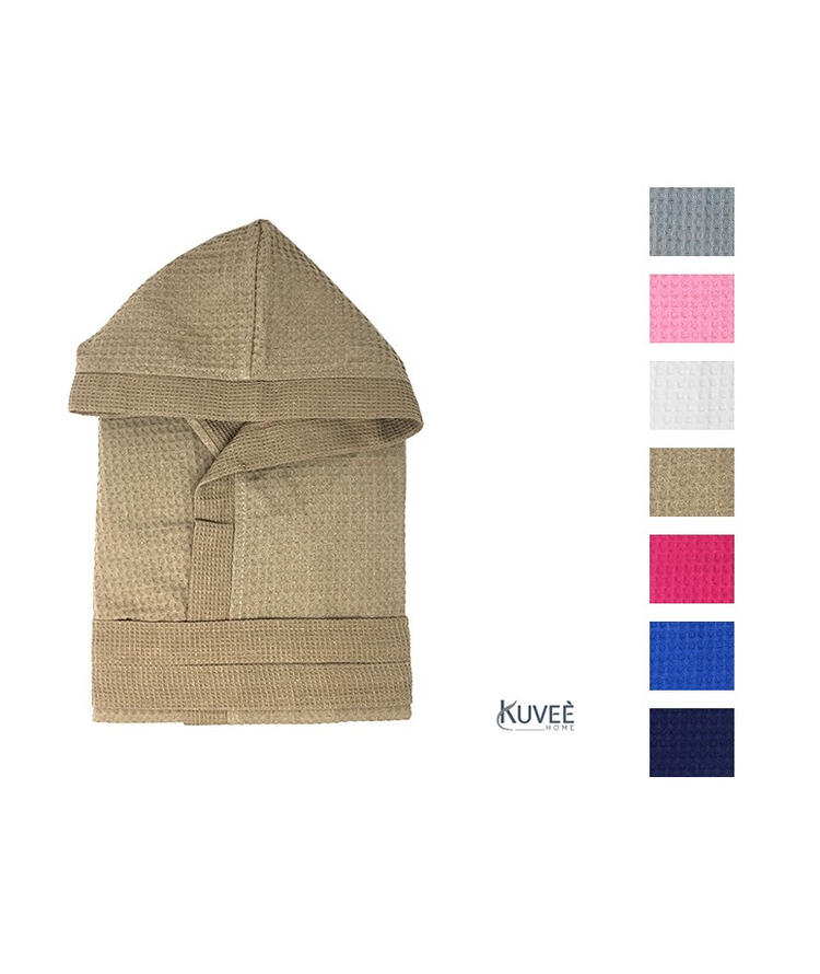 ADULT HONEYCOMB CALIBRATED BATHROBE KUVEE' HOME KUVEE' HOME